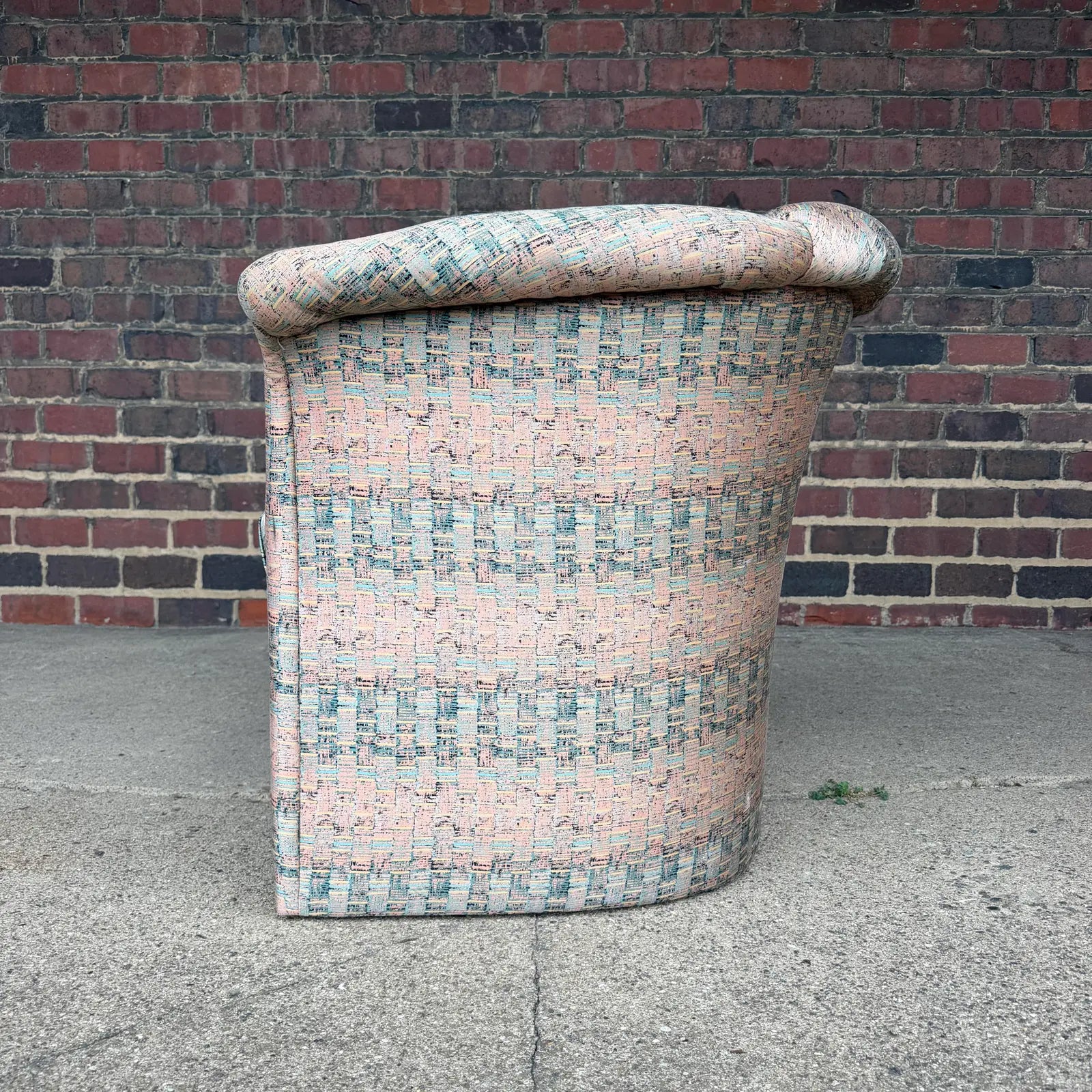 Pair of Milo Baughman for Thayer Coggin Split Back Chairs Postmodern