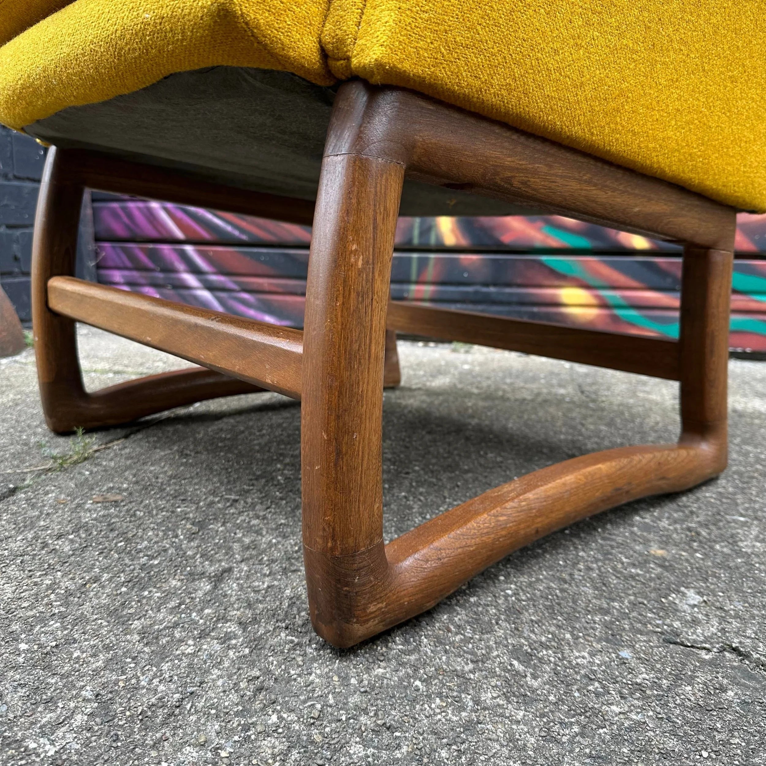 Pair of Pearsall-Style Arm Club Chairs