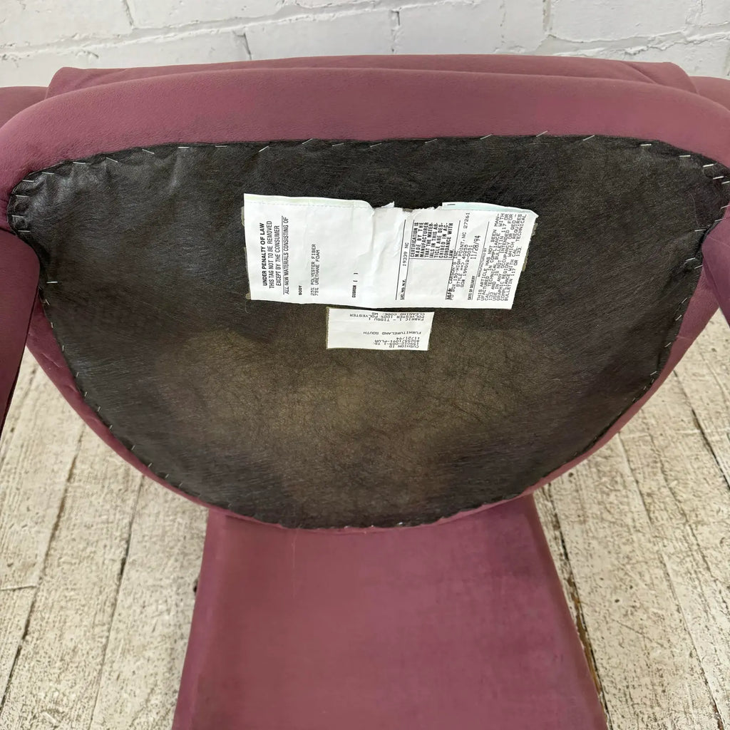 Pair of Pink Kagan Style Lounge 3 Leg Chairs by Carson’s