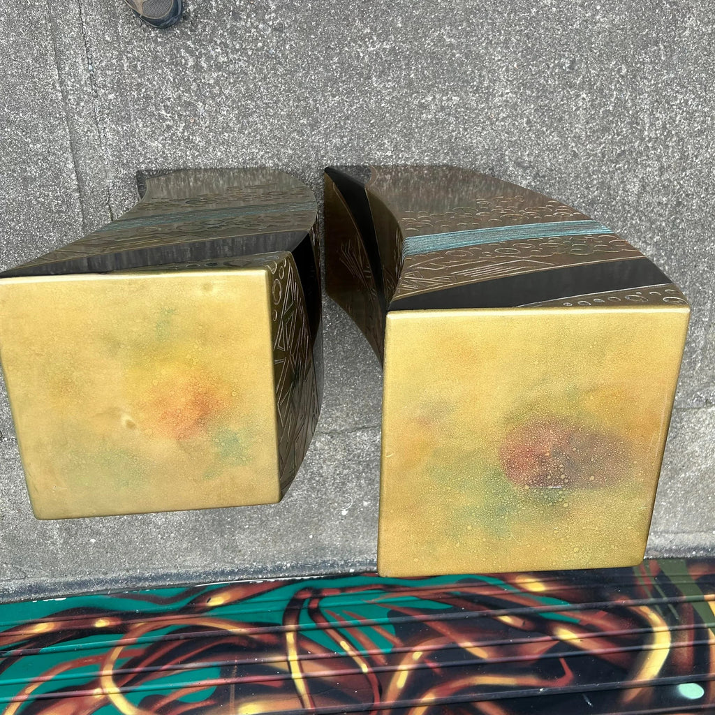 Pair of Post-Modern Pedestals