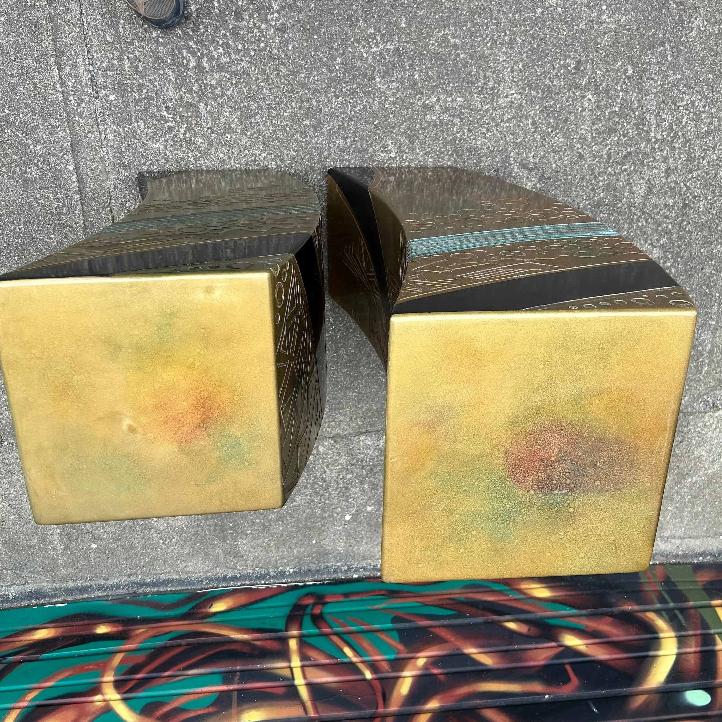 Pair of Post-Modern Pedestals