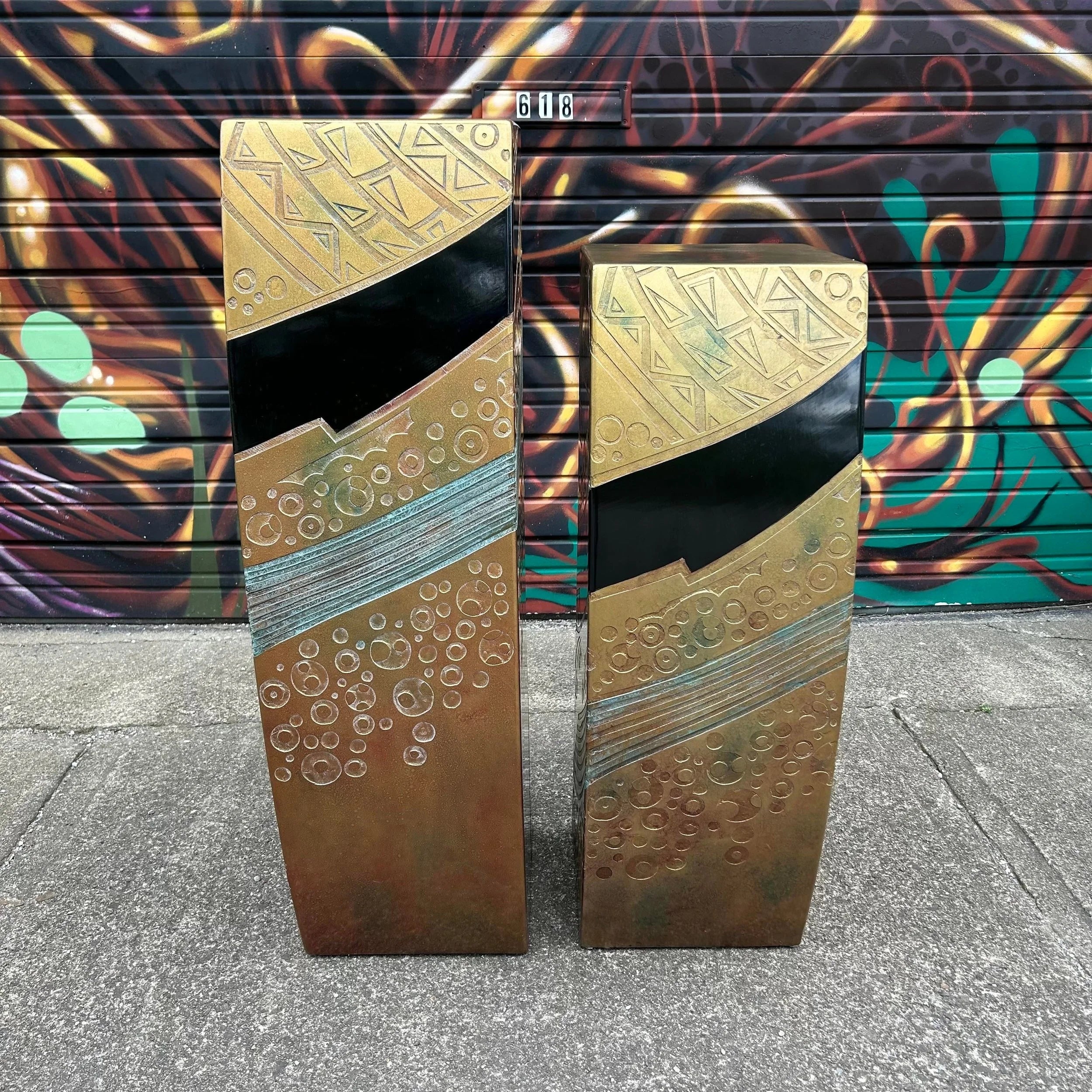Pair of Post-Modern Pedestals