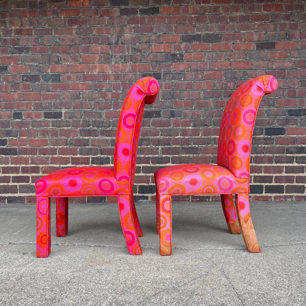 Pair of Tall Back Parsons Chairs