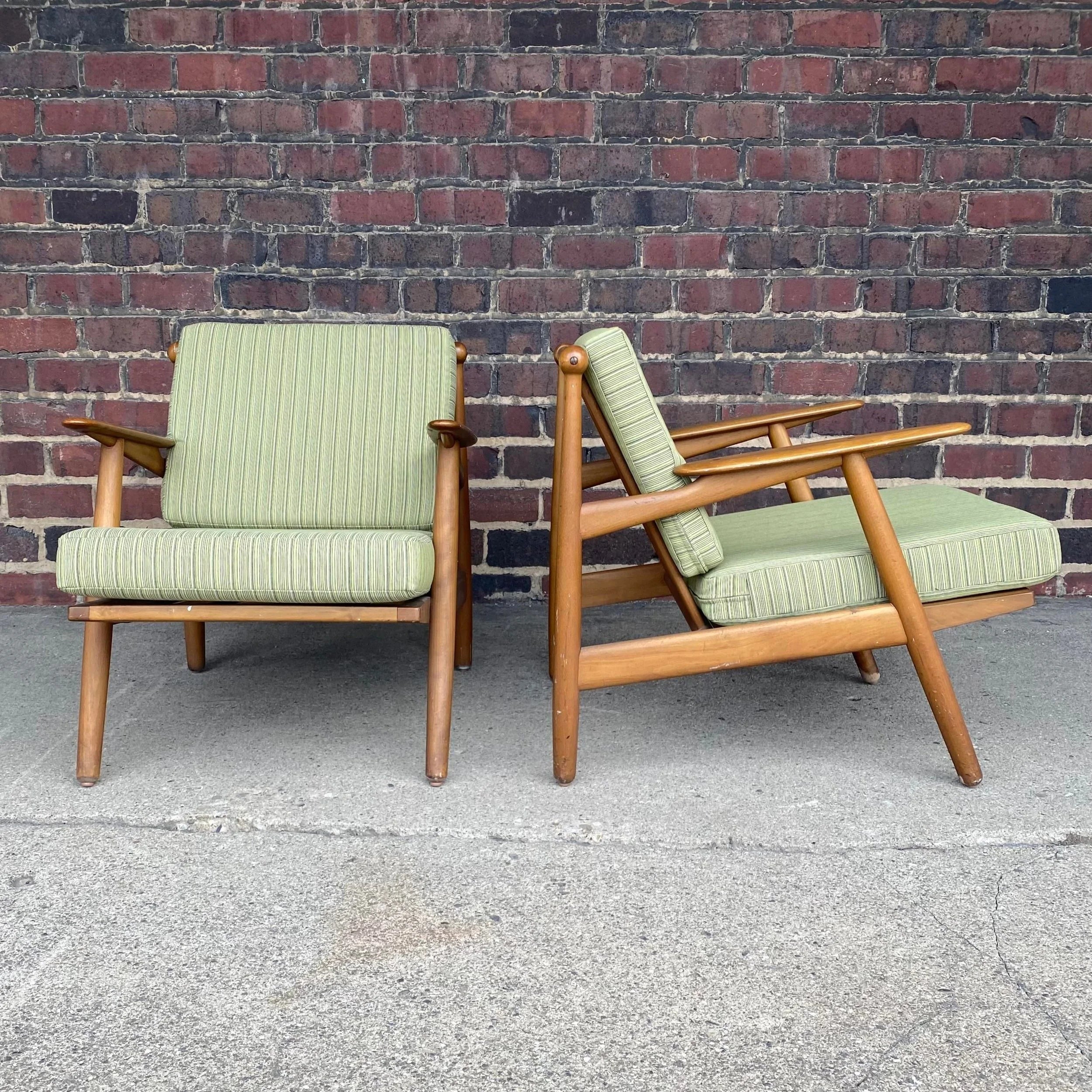 Pair of Vintage Hovmand Olsen Danish Lounge Chairs