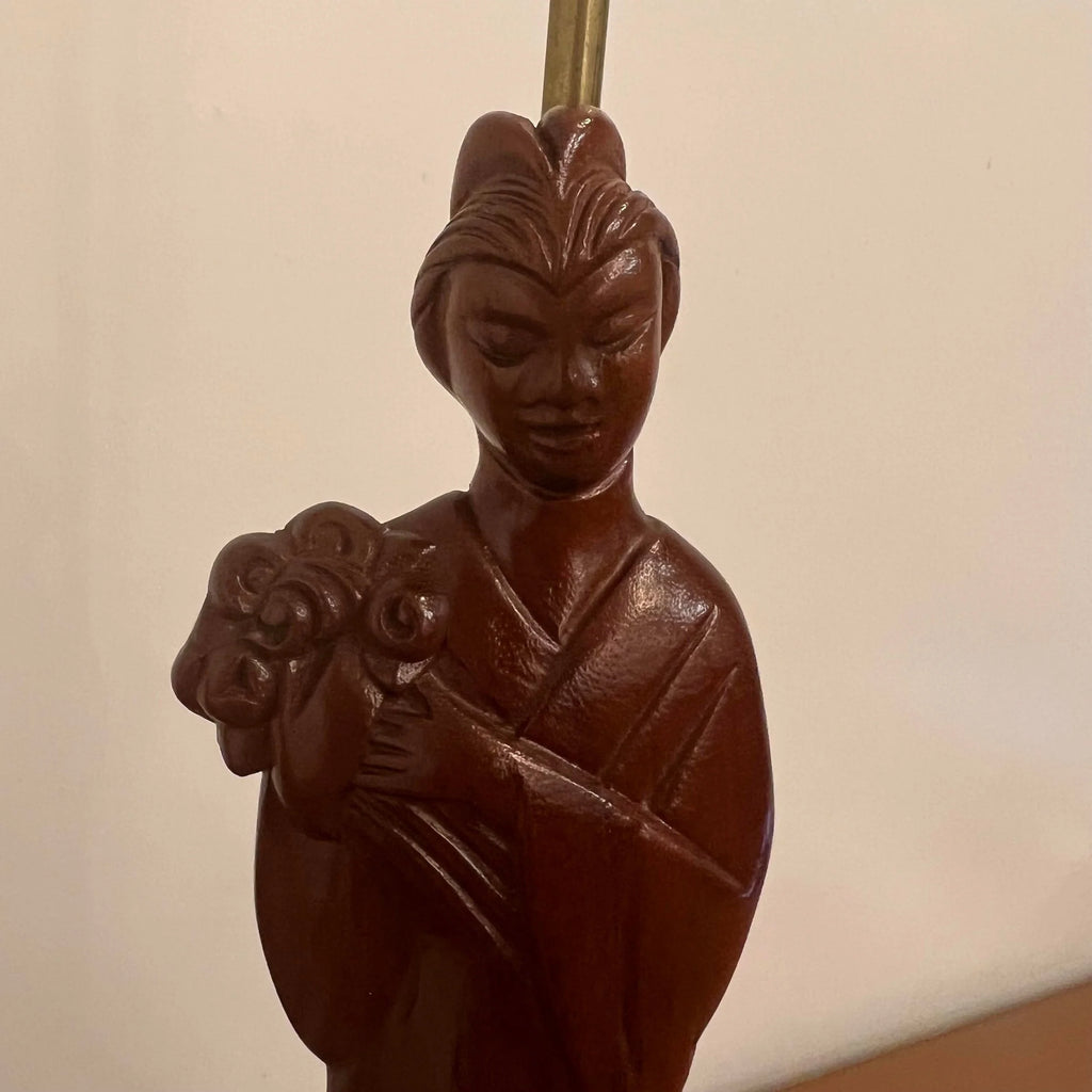 Pair of Yasha Heifetz Carved Table Lamps