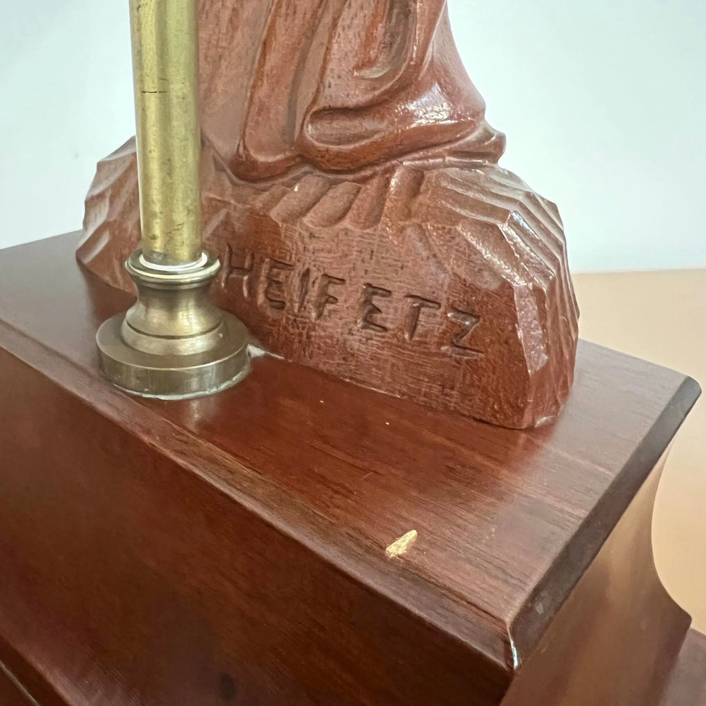 Pair of Yasha Heifetz Carved Table Lamps