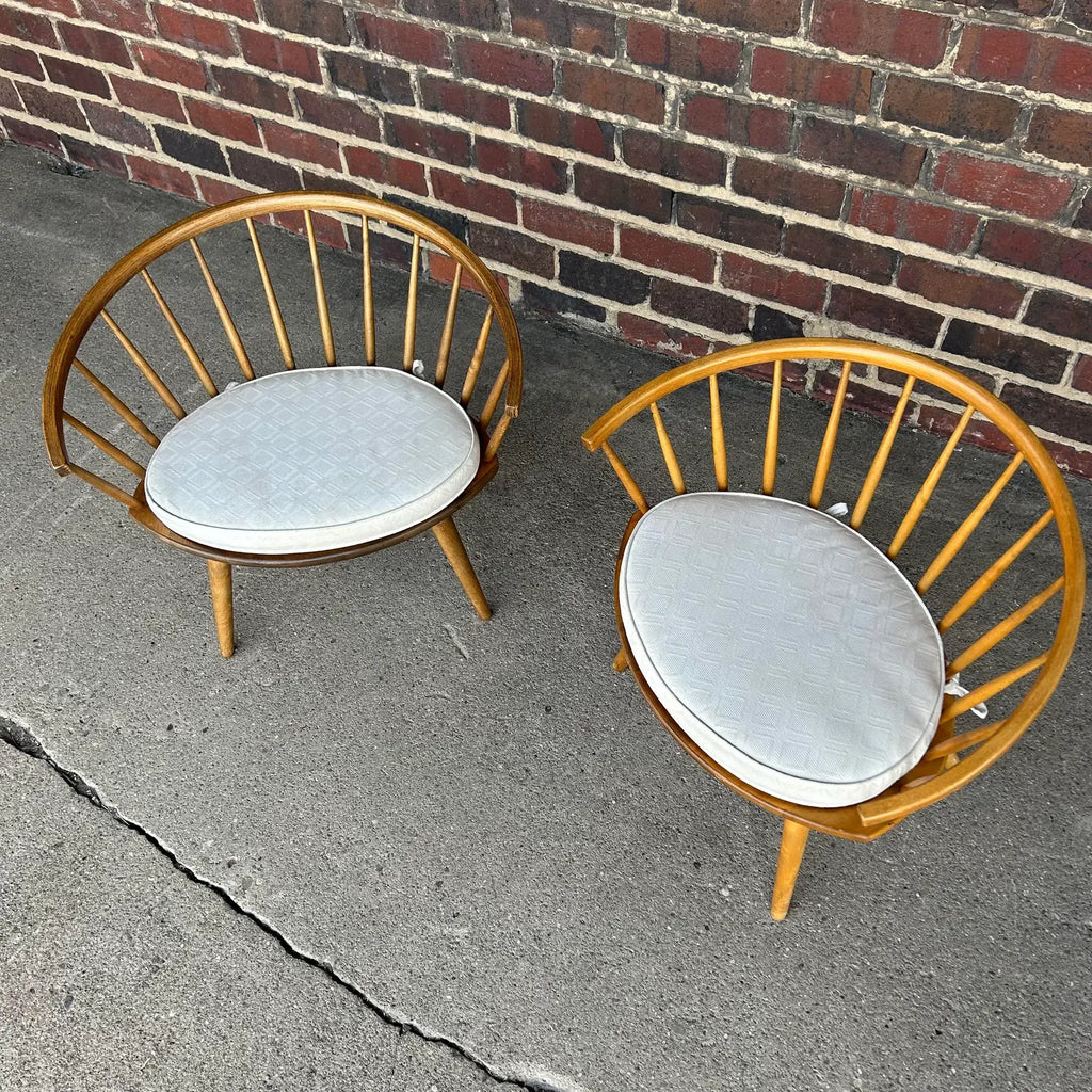 Pair of Yngve Ekstrom Arka Lounge Chairs