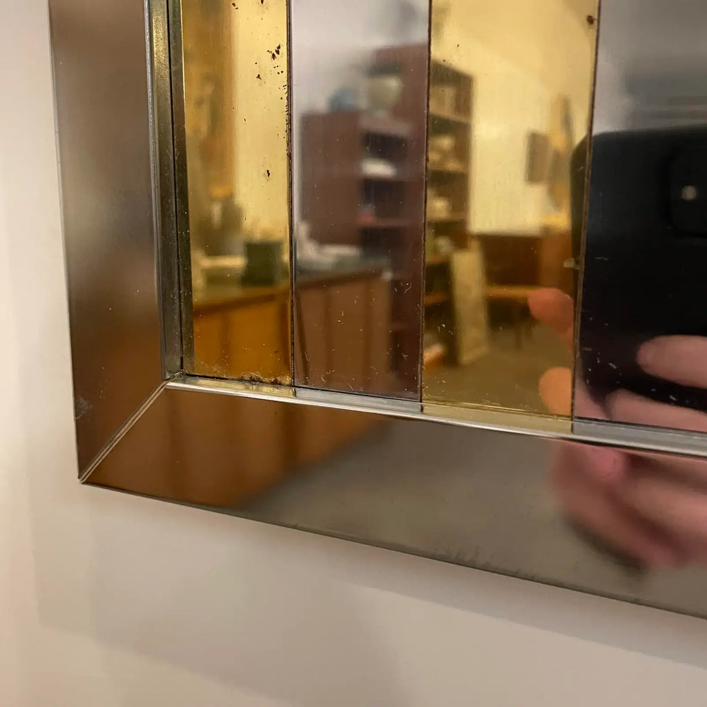 Paul Evans Style Mid Century Modern Mirror