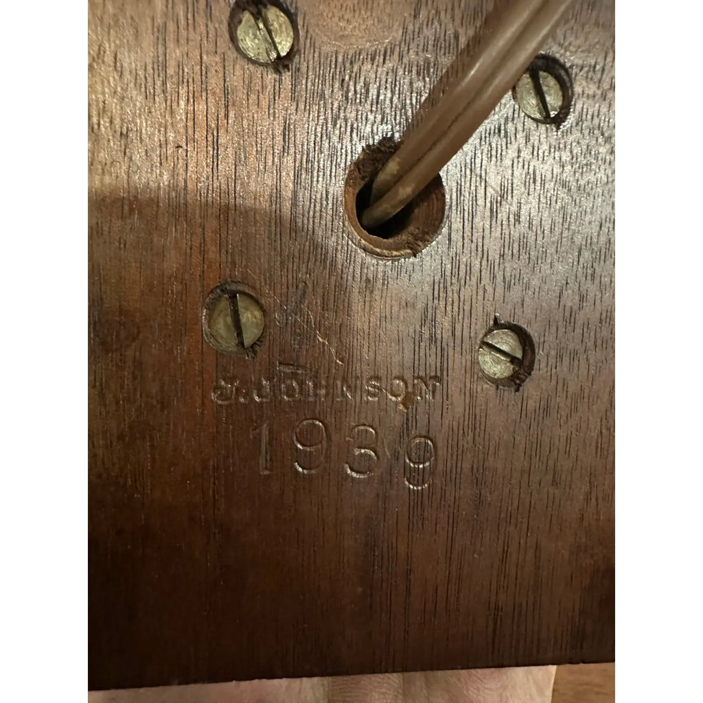Paul Frankl Skyscraper Table Lamp Signed J Johnson 1939 Wood