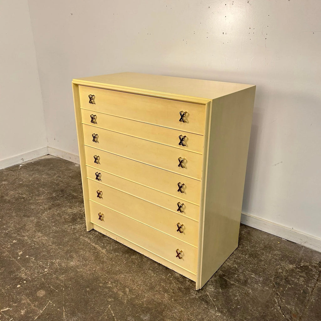 Paul Frankl 'X' Pull Tall Dresser Johnson Brothers Furniture