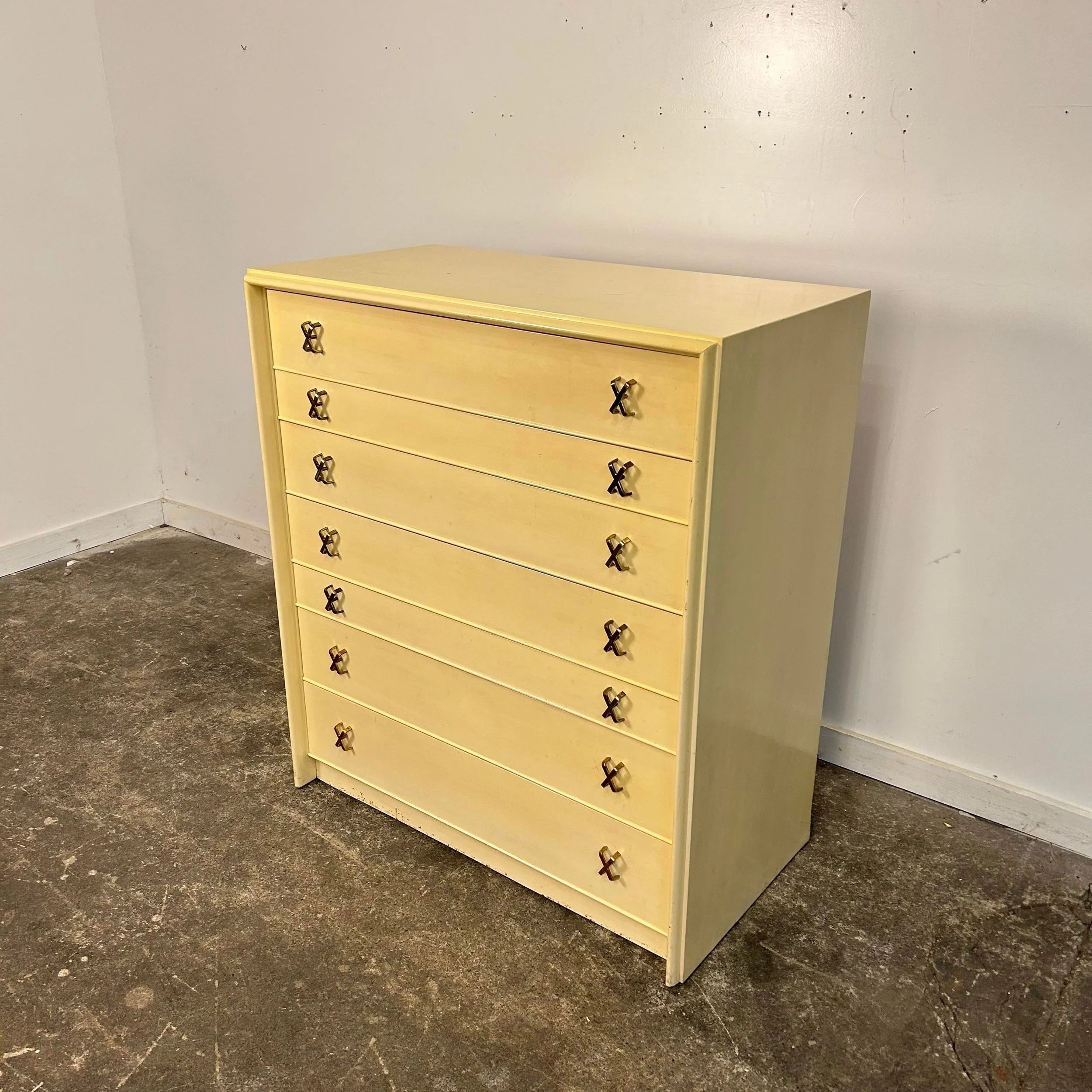 Paul Frankl 'X' Pull Tall Dresser Johnson Brothers Furniture