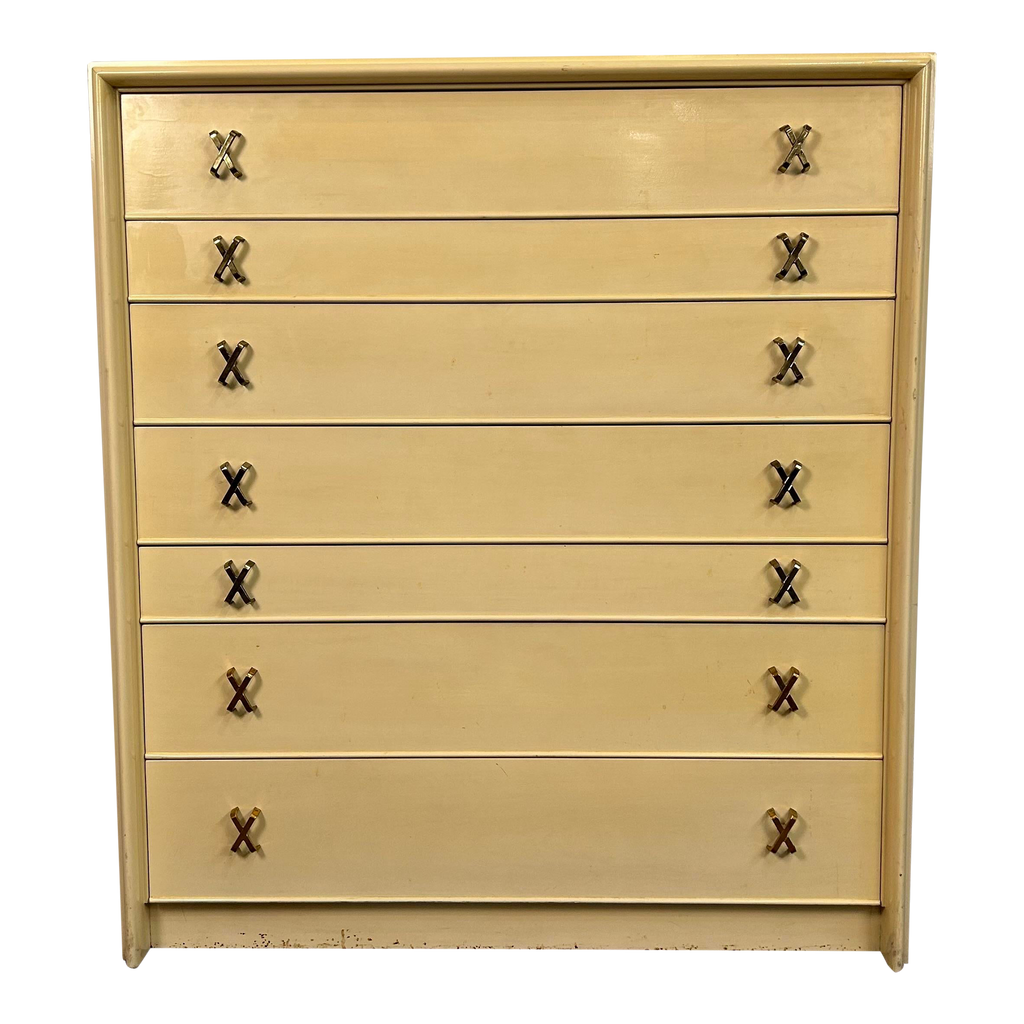 Paul Frankl 'X' Pull Tall Dresser Johnson Brothers Furniture