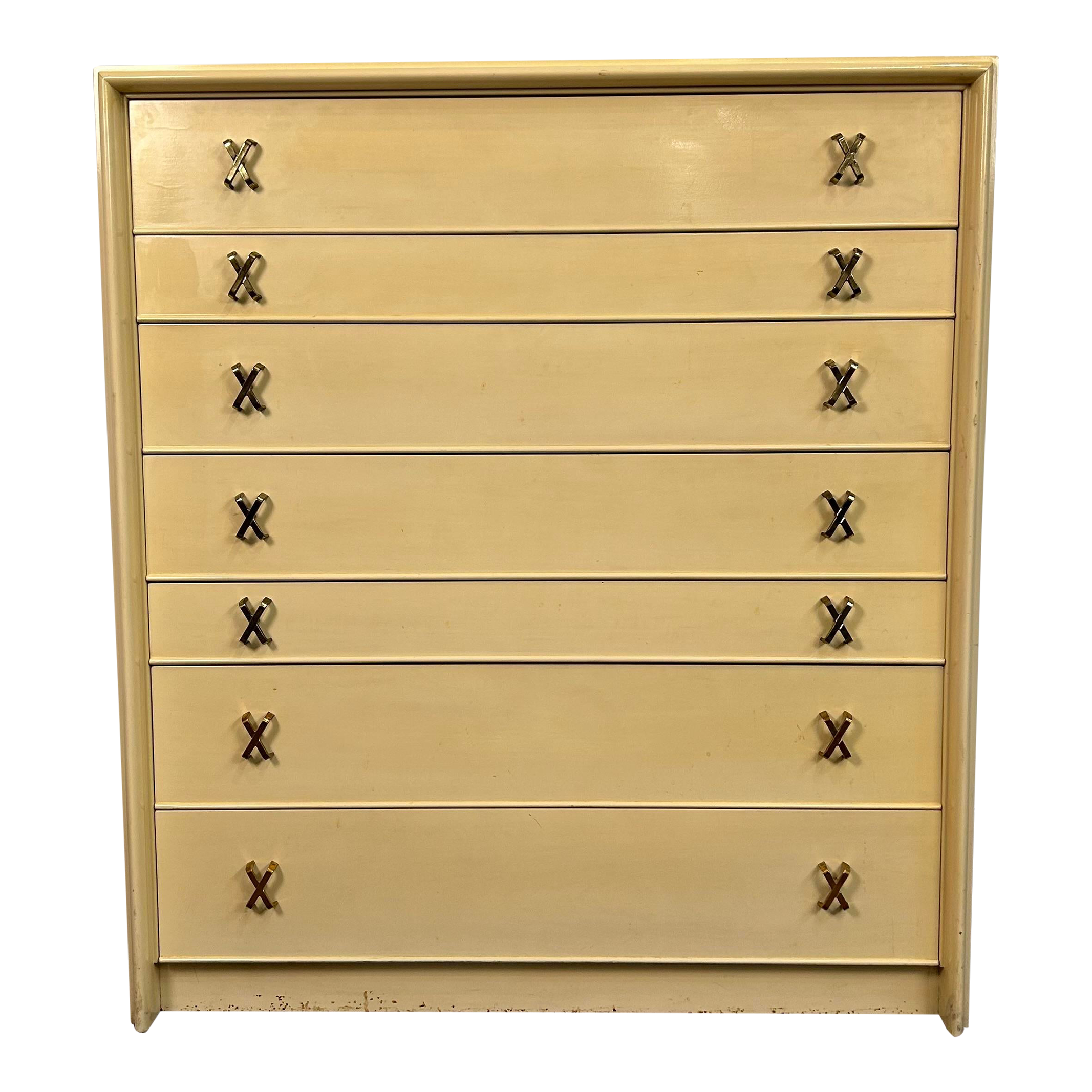 Paul Frankl 'X' Pull Tall Dresser Johnson Brothers Furniture
