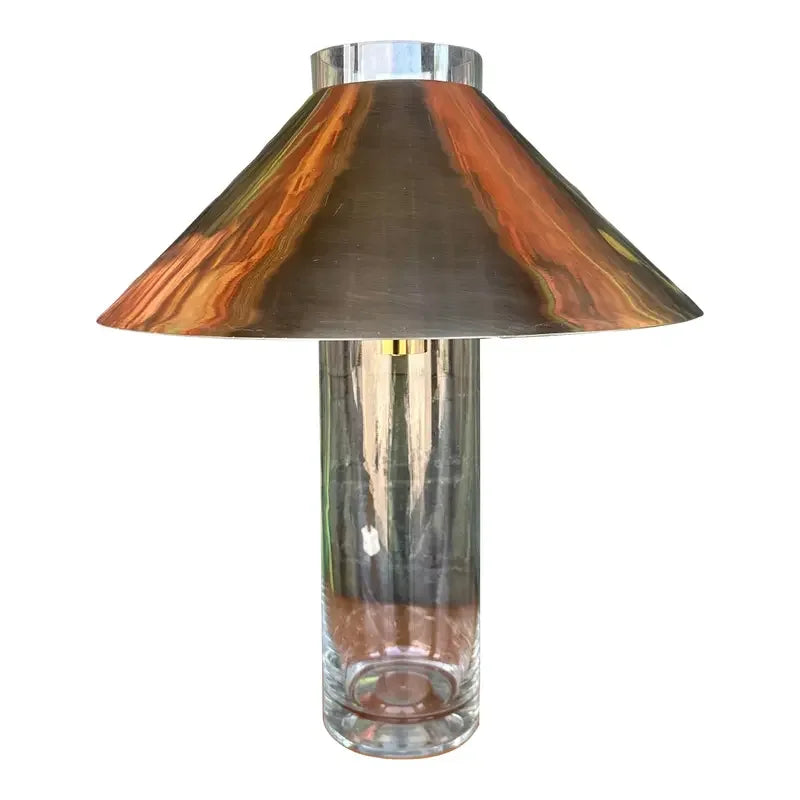Paul Mayen for Habitat Glass and Metal Table Lamp