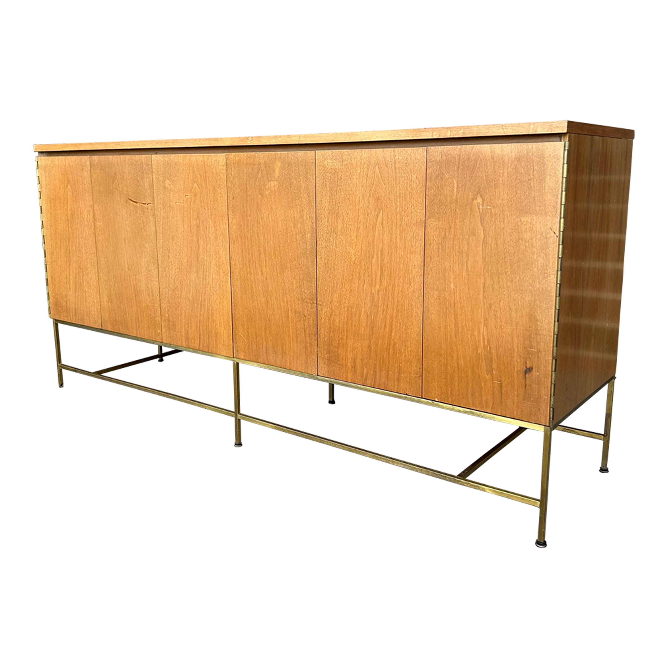 Paul McCobb for Calvin Credenza With Brass Base