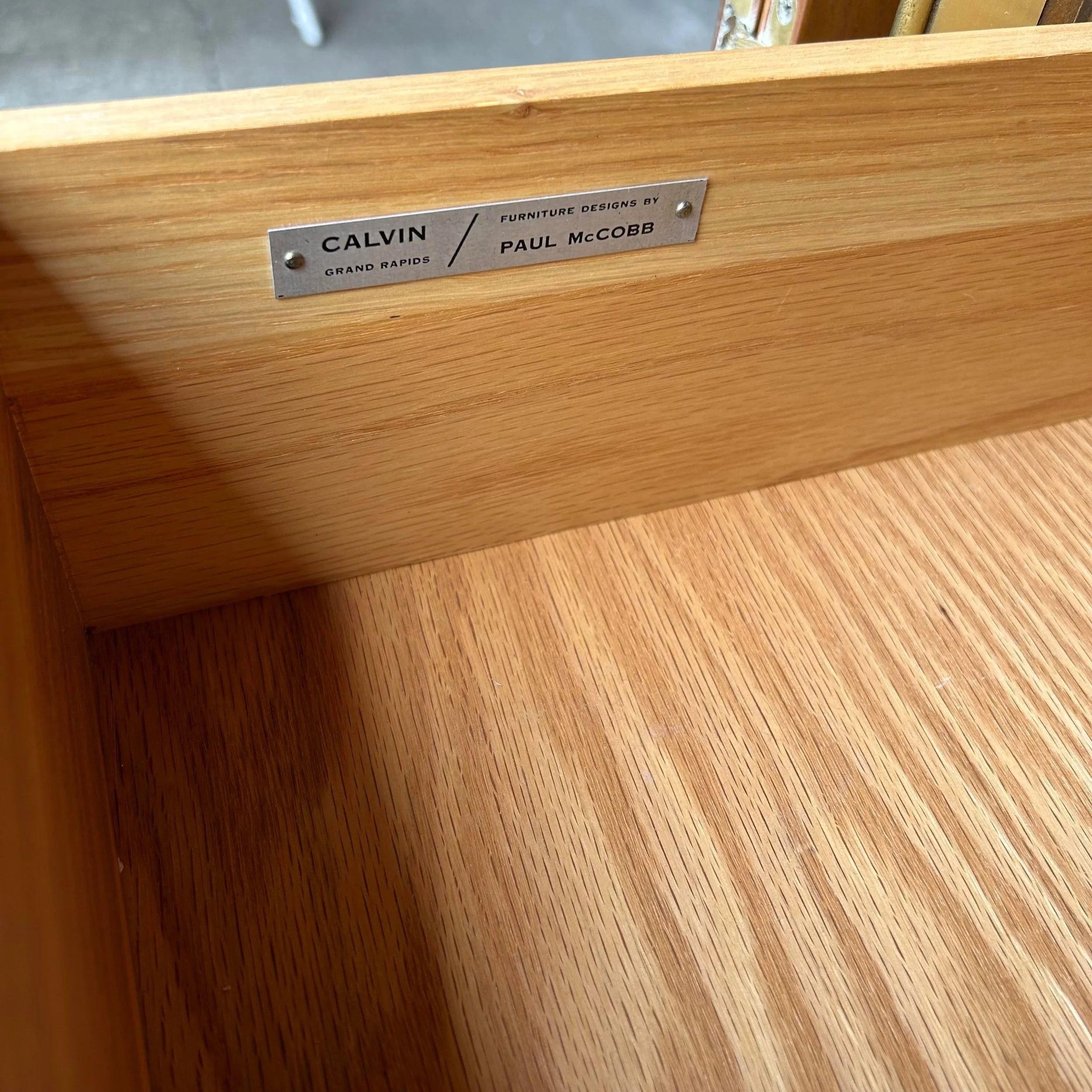 Paul McCobb for Calvin Credenza With Brass Base