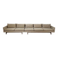 Paul McCobb for Calvin Sectional Sofa Walnut Legs Aluminum Cross Bars