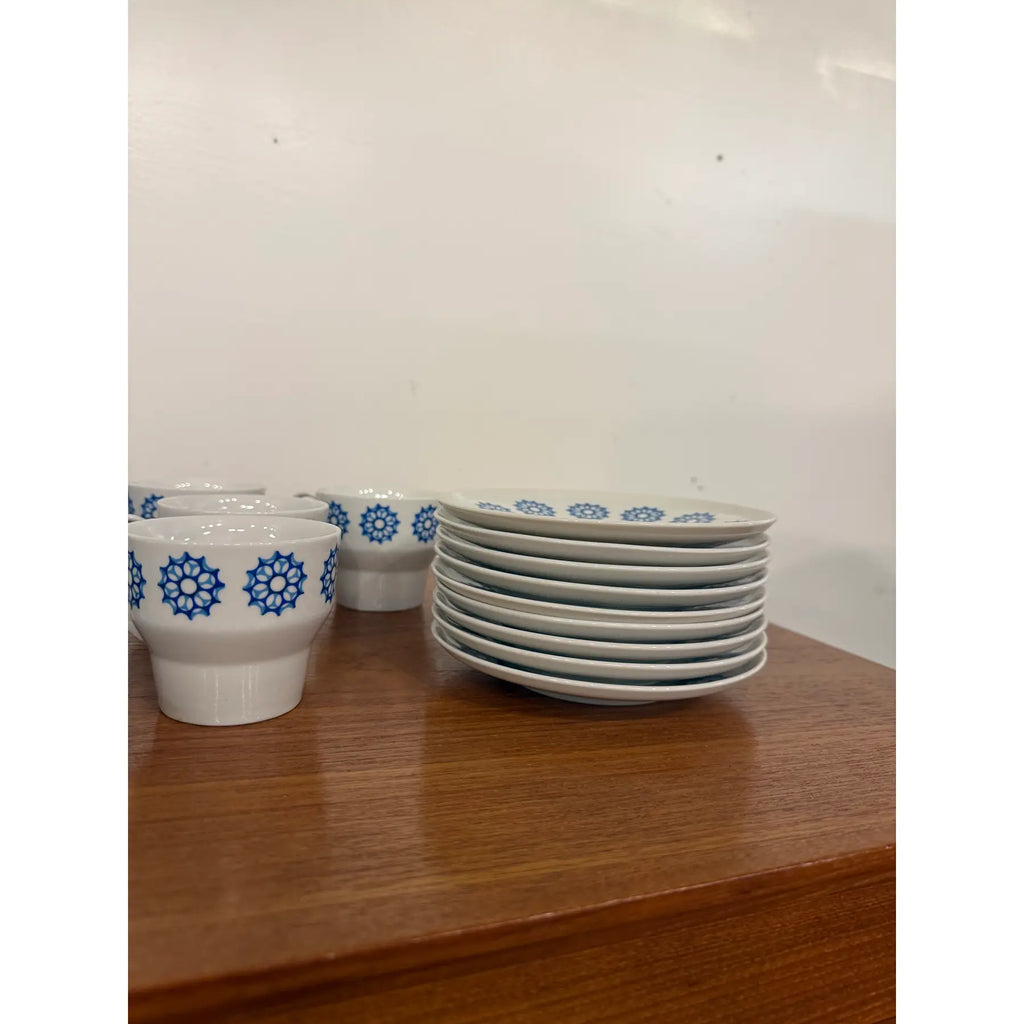 Paul McCobb for Jackson International Contempri Line China Cups Saucers and Cream and Sugar 22 Pieces