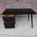 Paul McCobb Two Drawer Desk Ebonized the Black Mid-Century Modern