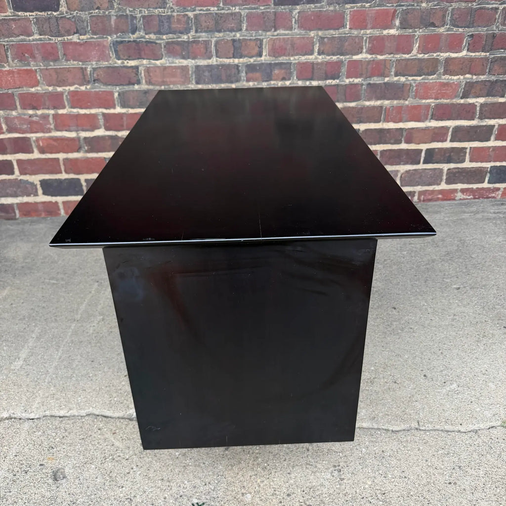Paul McCobb Two Drawer Desk Ebonized the Black Mid-Century Modern