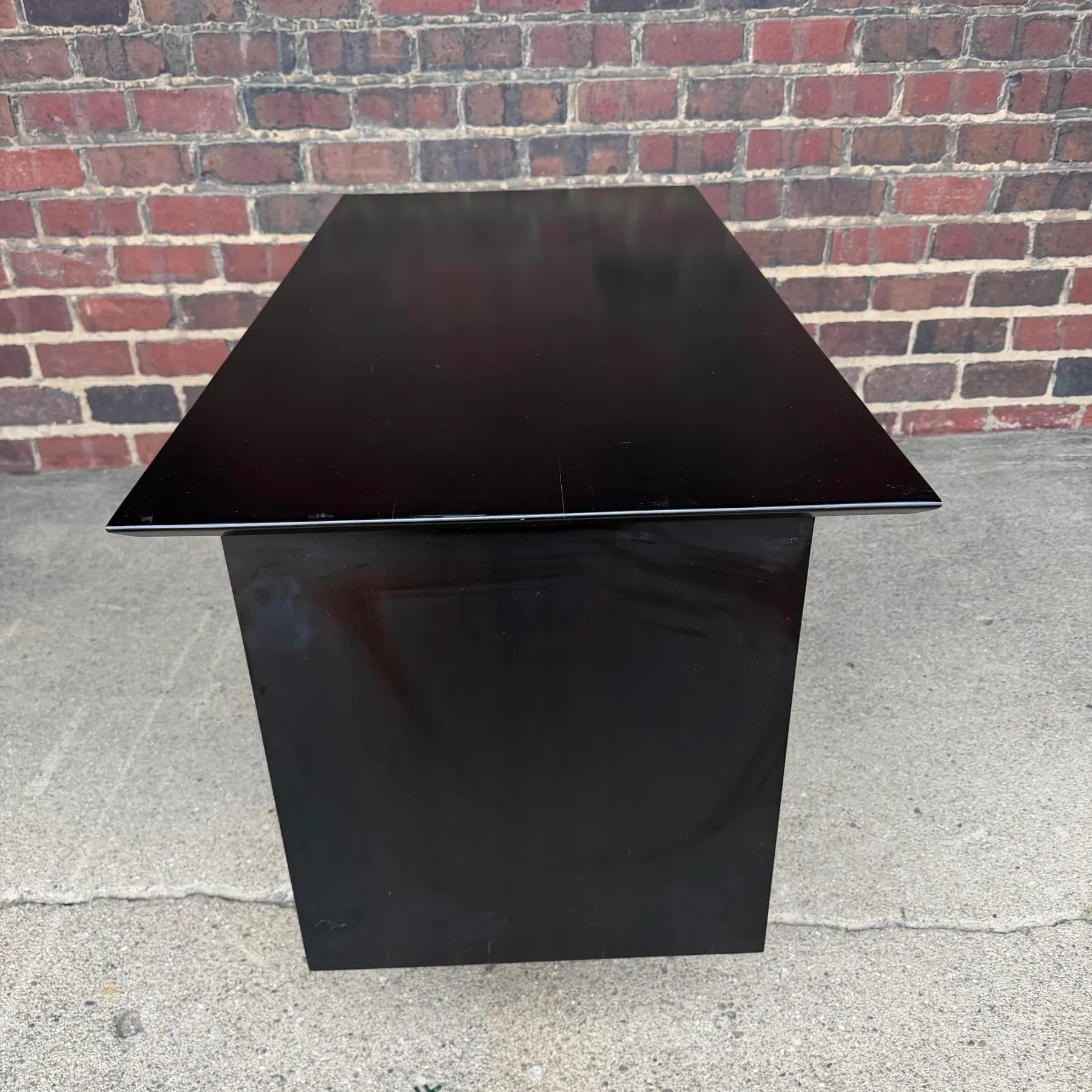 Paul McCobb Two Drawer Desk Ebonized the Black Mid-Century Modern