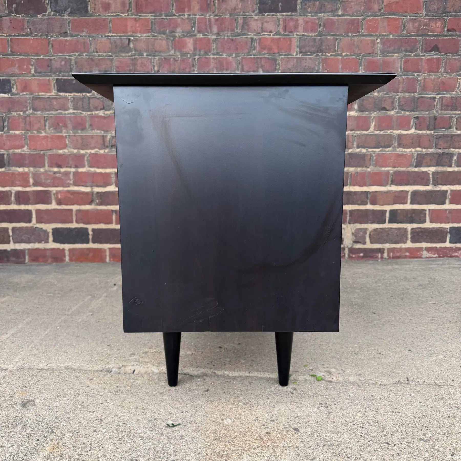 Paul McCobb Two Drawer Desk Ebonized the Black Mid-Century Modern