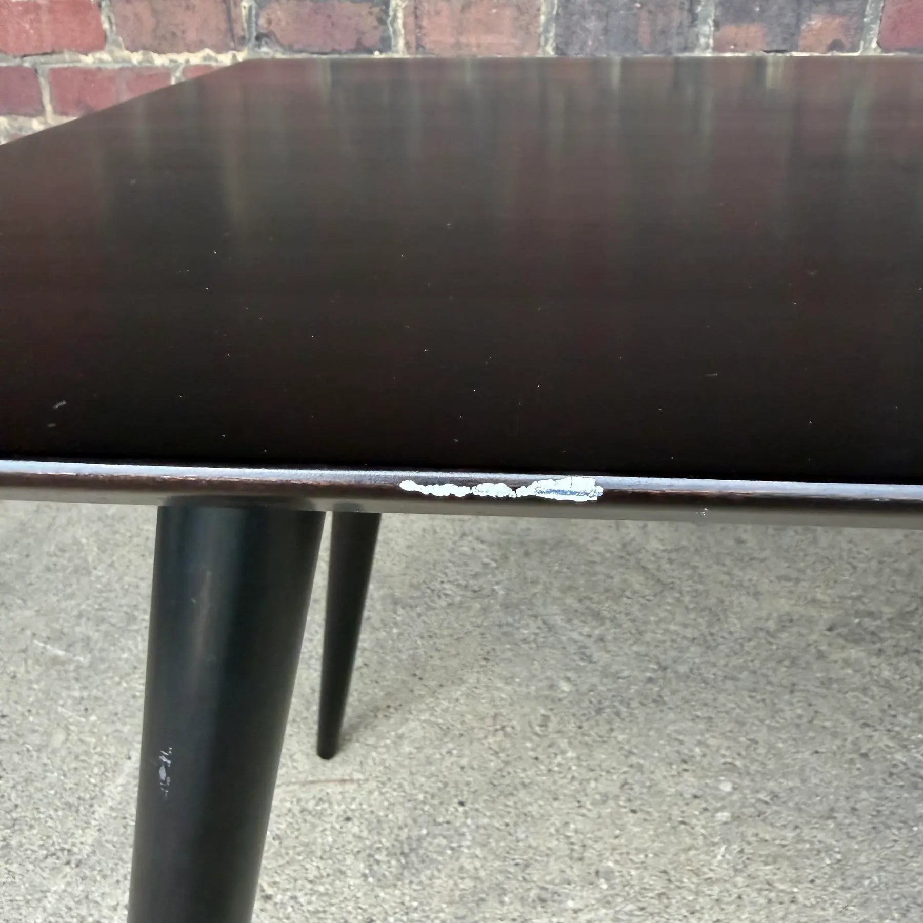 Paul McCobb Two Drawer Desk Ebonized the Black Mid-Century Modern