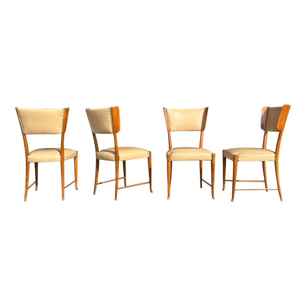 Paulo Buffa Dining Chairs Italian Mid Century Modern