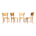 Paulo Buffa Dining Chairs Italian Mid Century Modern