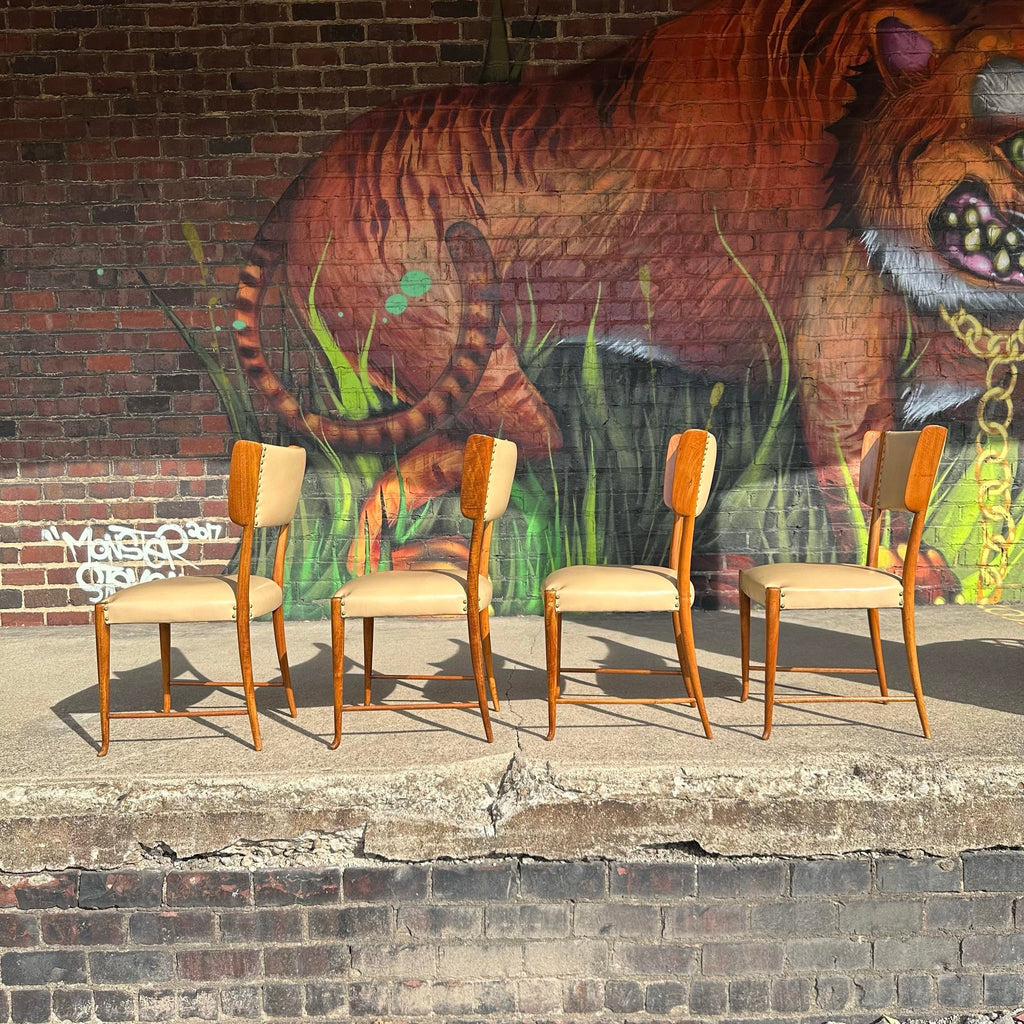 Paulo Buffa Dining Chairs Italian Mid Century Modern