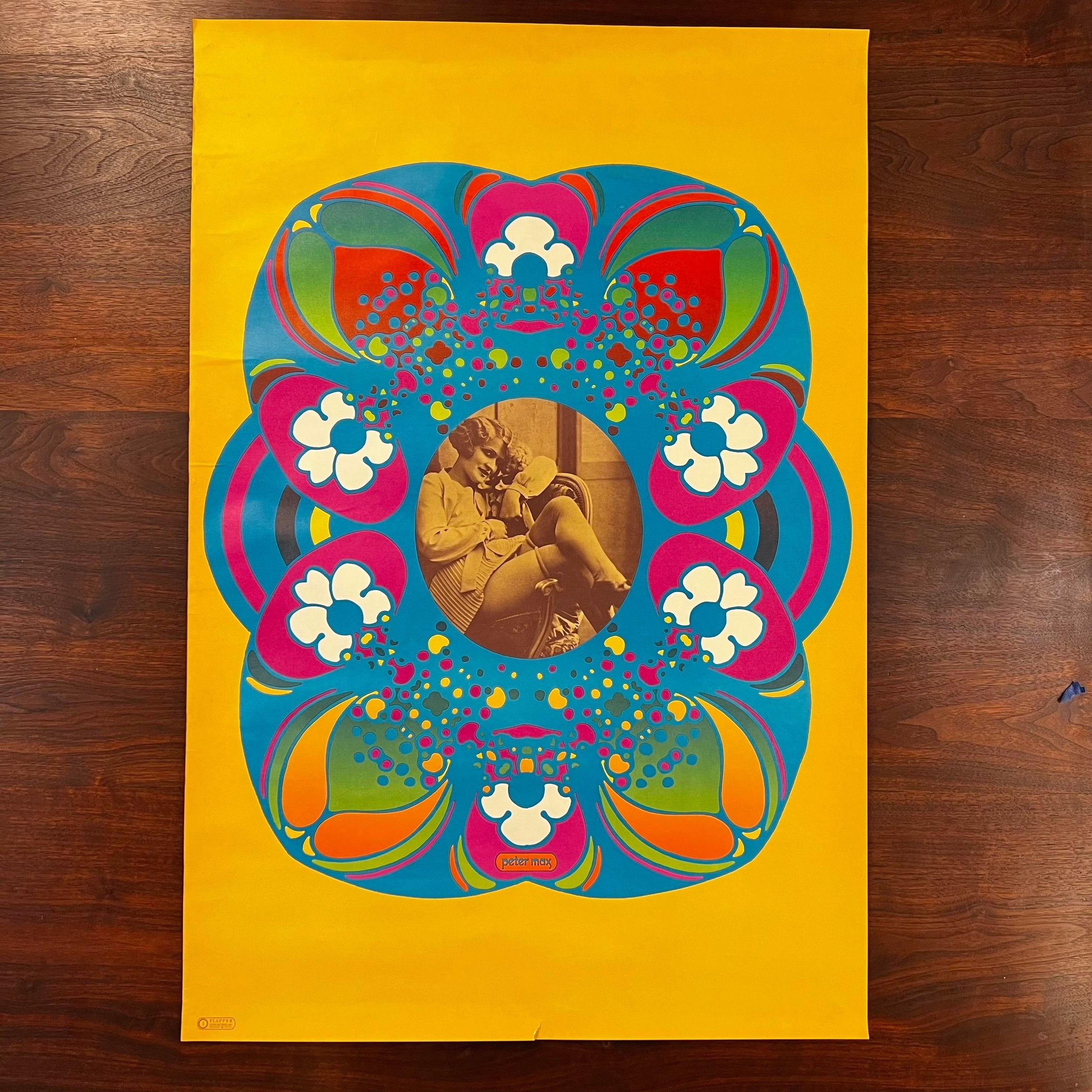 Peter Max “Flapper #5” Lithograph Poster Original