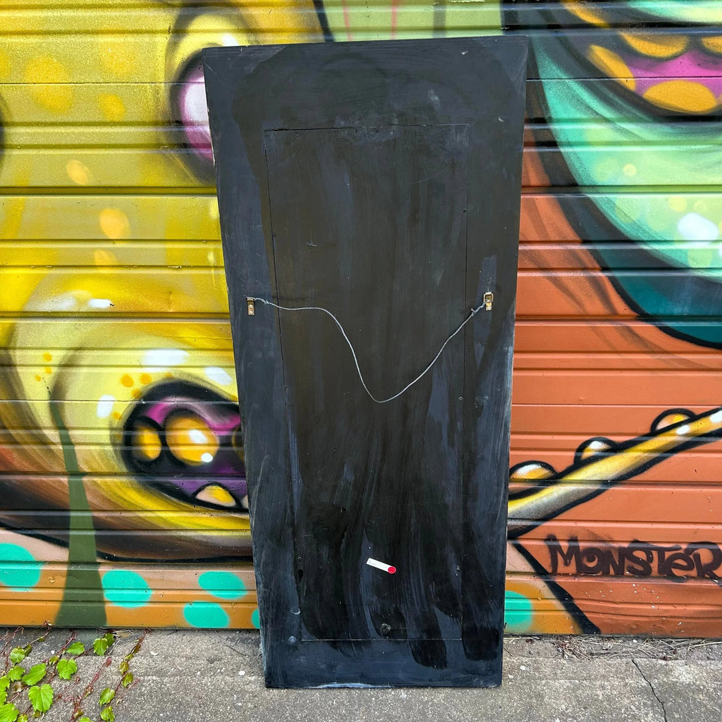 Post Modern Console Table and Mirror Gold Black