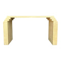 Post Modern Grass Cloth Sofa Console Table