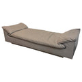 1980s Preview Furniture Grey Leather Daybed Attributed to Vladimir Kagan
