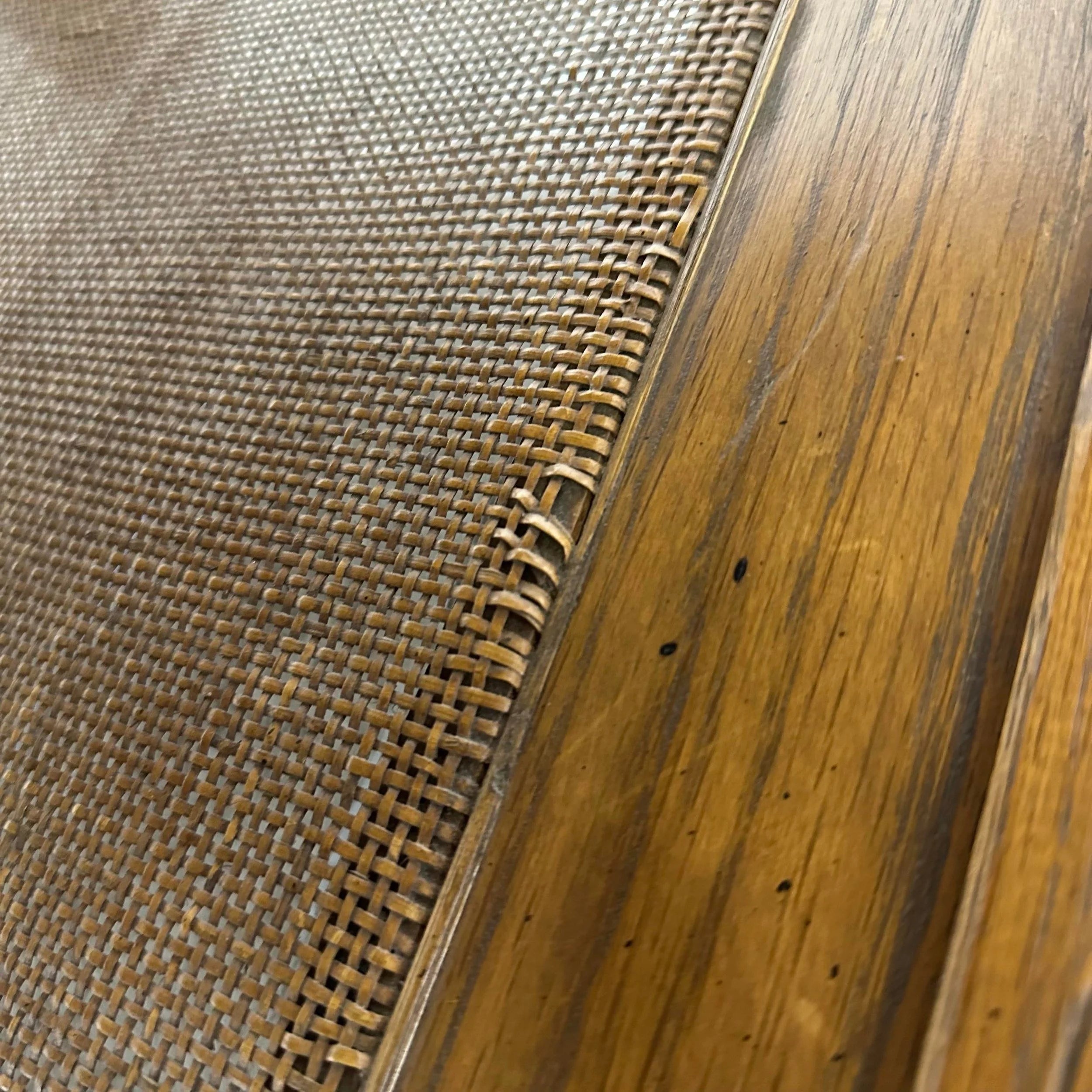 Ranch Oak Coffee Table Rectangle With Blue Tile Top