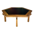 Ranch Oak Hexagonal Faux Slate Coffee Table