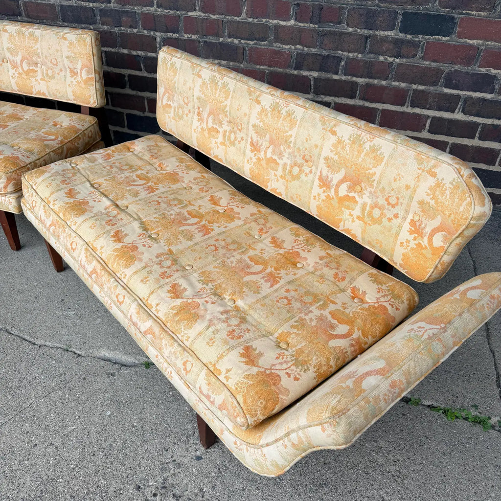Rare Early Edward Wormley for Dunbar Two-Piece Gondola Sectional Sofa