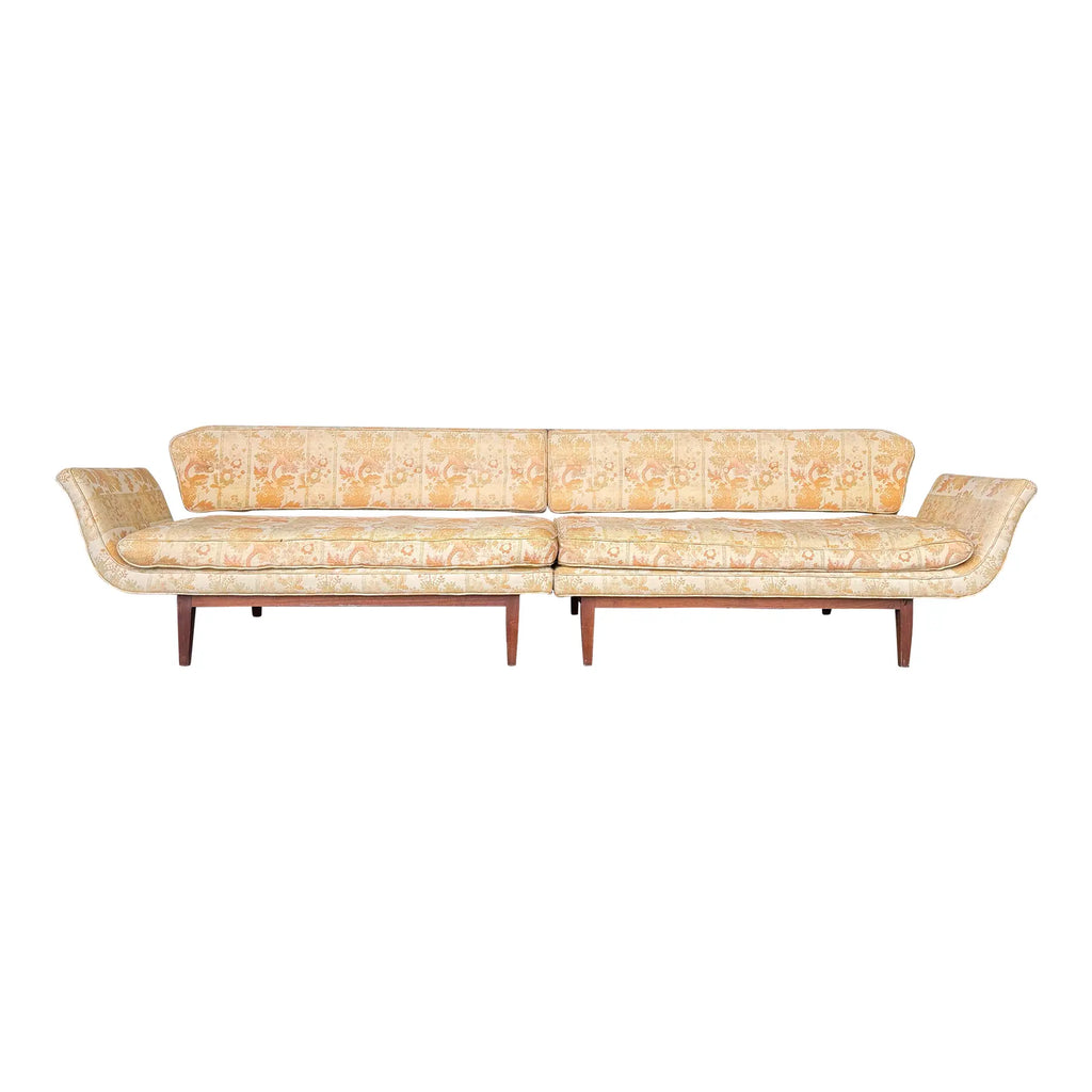 Rare Early Edward Wormley for Dunbar Two-Piece Gondola Sectional Sofa