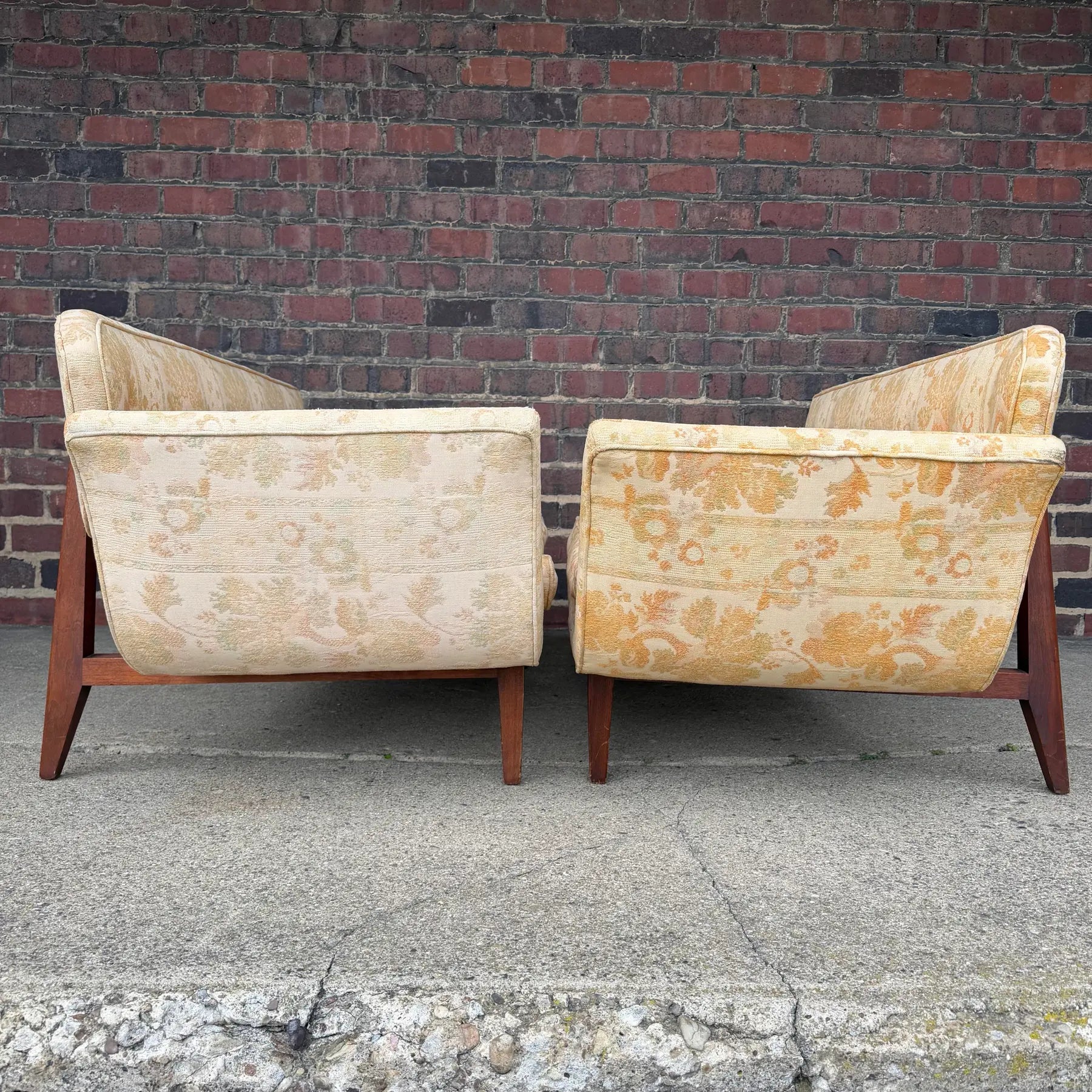 Rare Early Edward Wormley for Dunbar Two-Piece Gondola Sectional Sofa