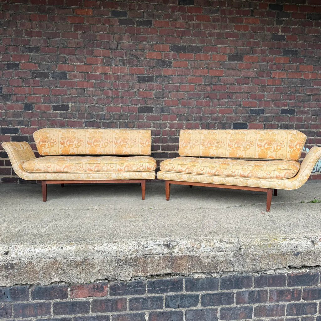 Rare Early Edward Wormley for Dunbar Two-Piece Gondola Sectional Sofa