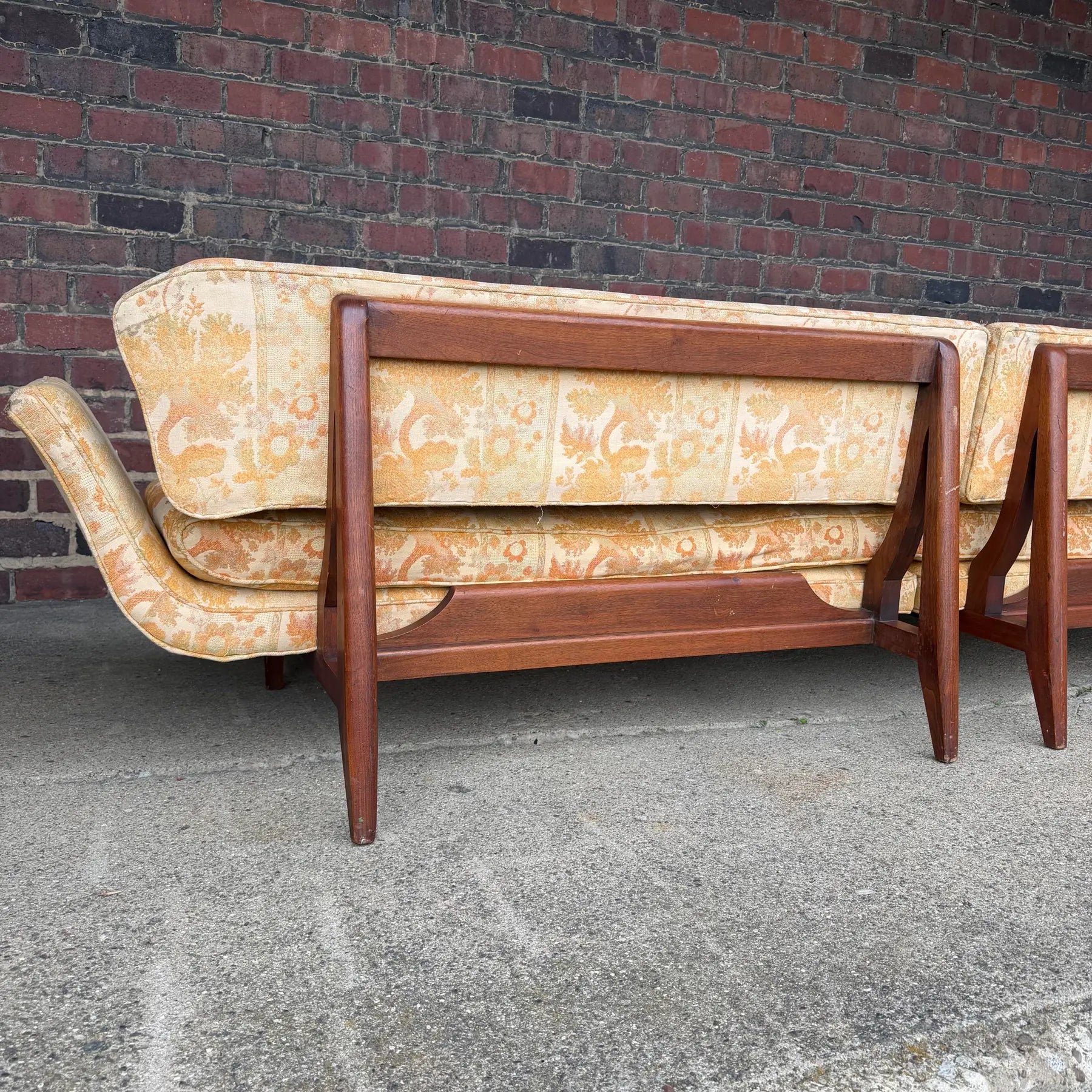 Rare Early Edward Wormley for Dunbar Two-Piece Gondola Sectional Sofa