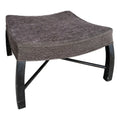 Rare Harvey Probber Large Ottoman Stool With Curved Bowed Legs and X Stretcher