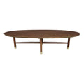 Refinished Mid Century Modern Walnut Surfboard Coffee Table