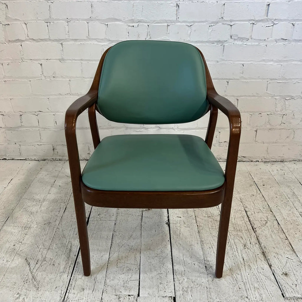 Reupholstered Don Pettit Bentwood Chair for Knoll