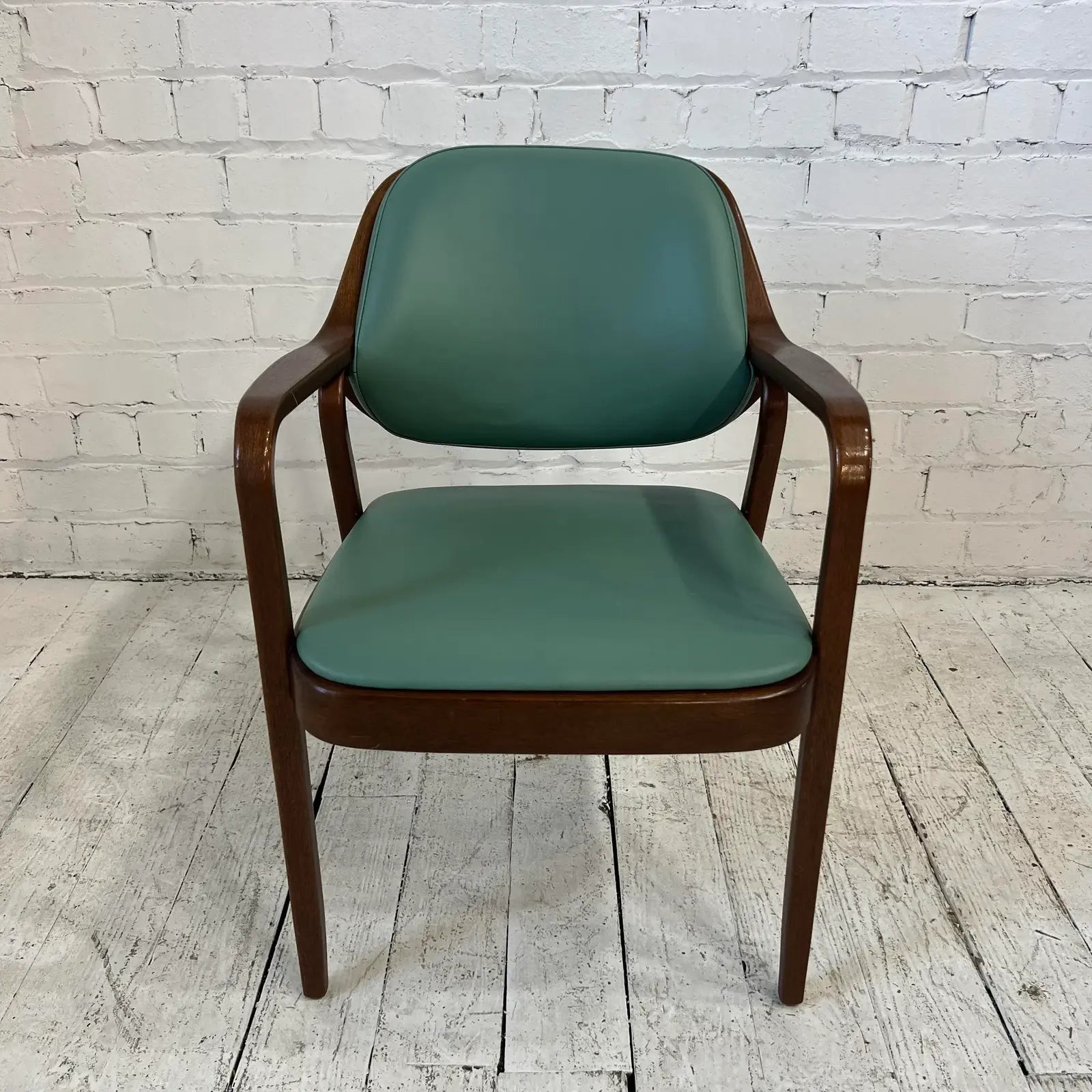 Reupholstered Don Pettit Bentwood Chair for Knoll
