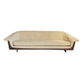 Reupholstered Yellow Gondola Sofa