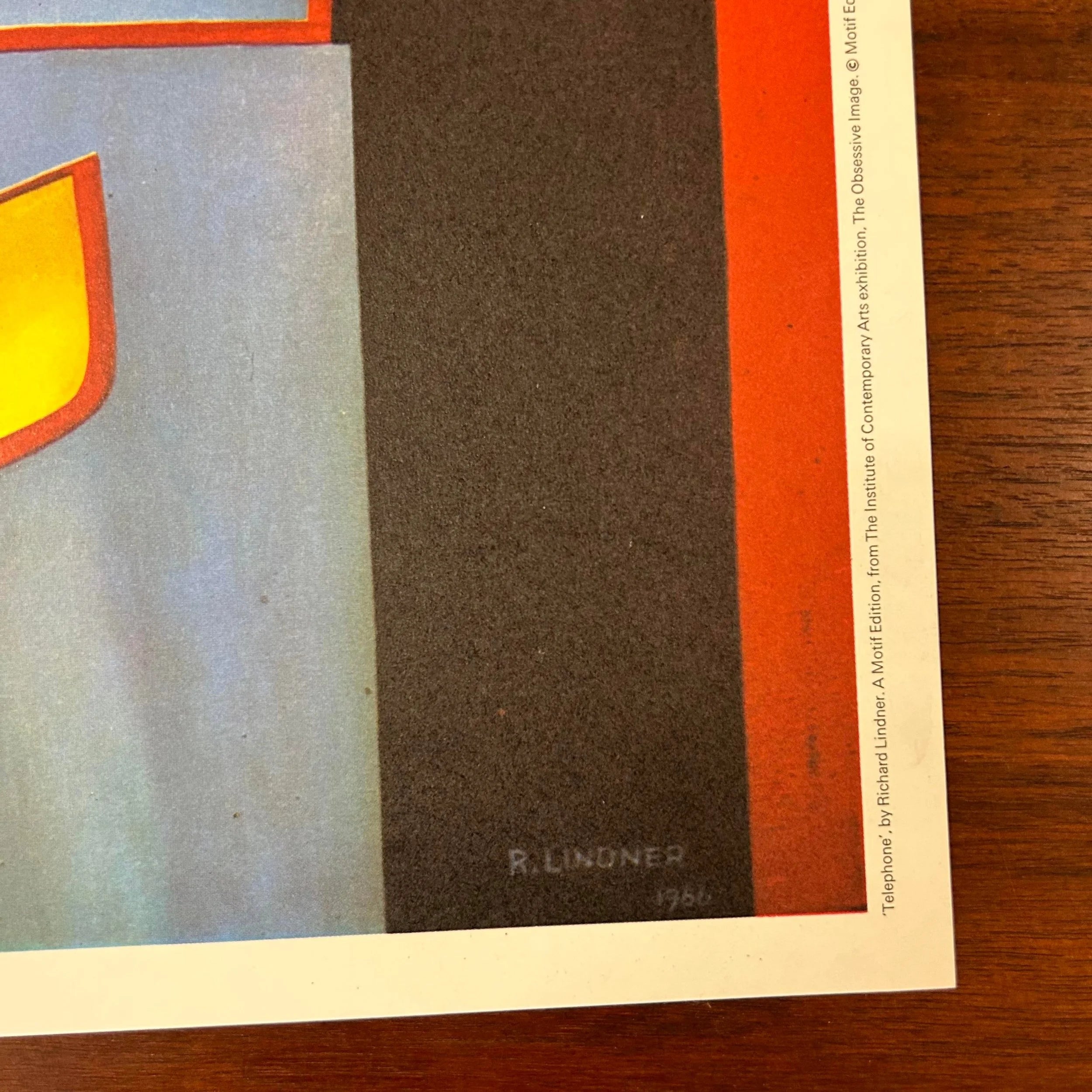 Richard Lindner “Telephone” 1980 Exhibition Lithograph Poster