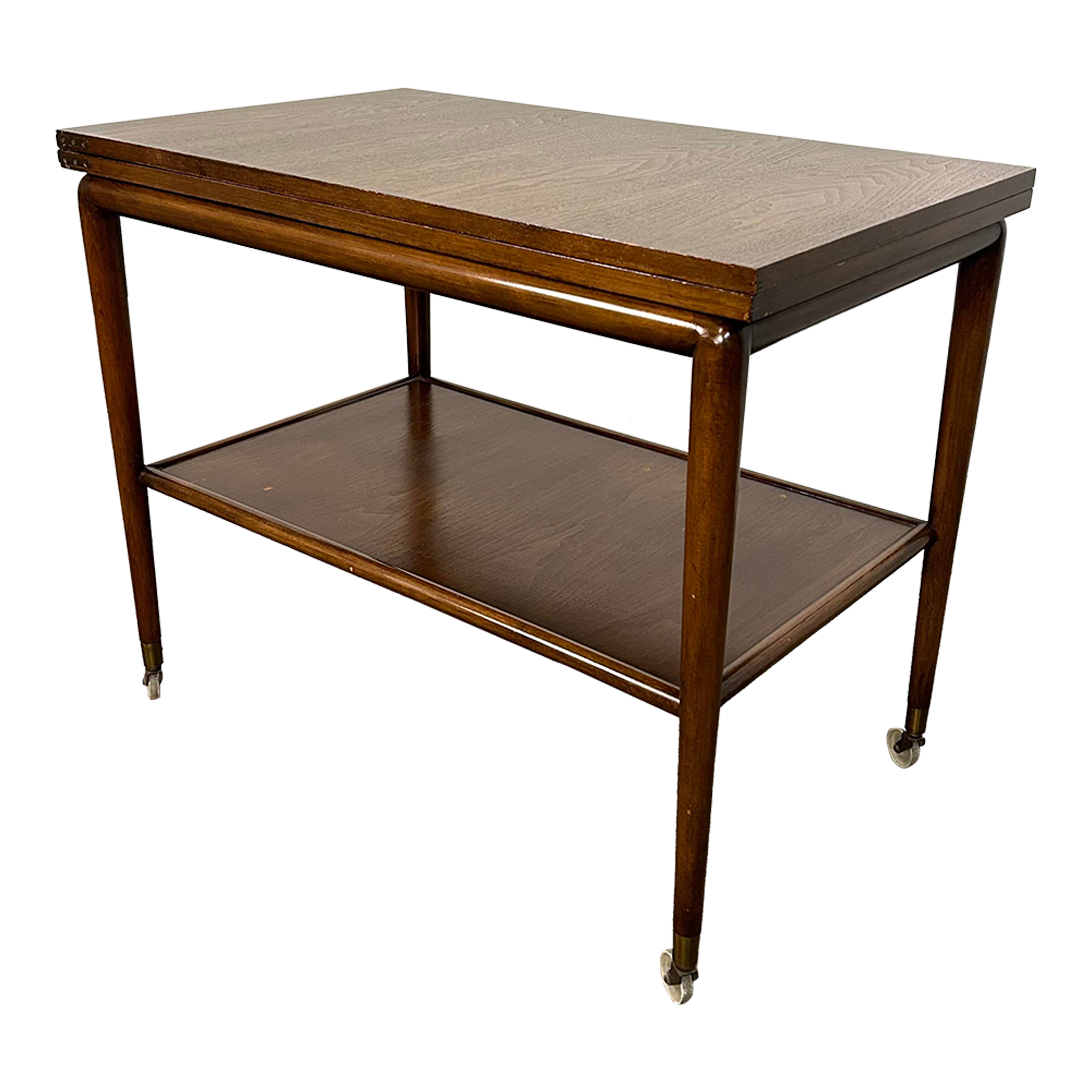 Robsjohn Gibbings for Widdicomb Expandable Flip Top Bar Cart