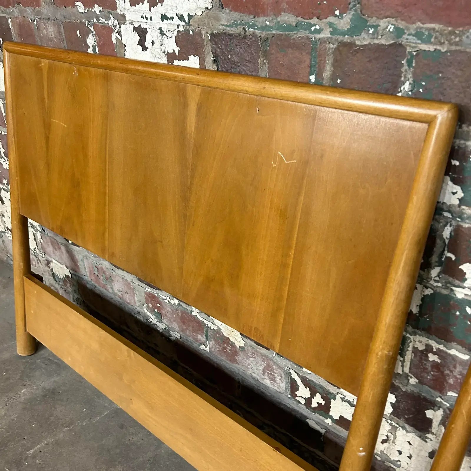 Robsjohn Gibbings Twin Headboard and Footrest for Widdicomb.