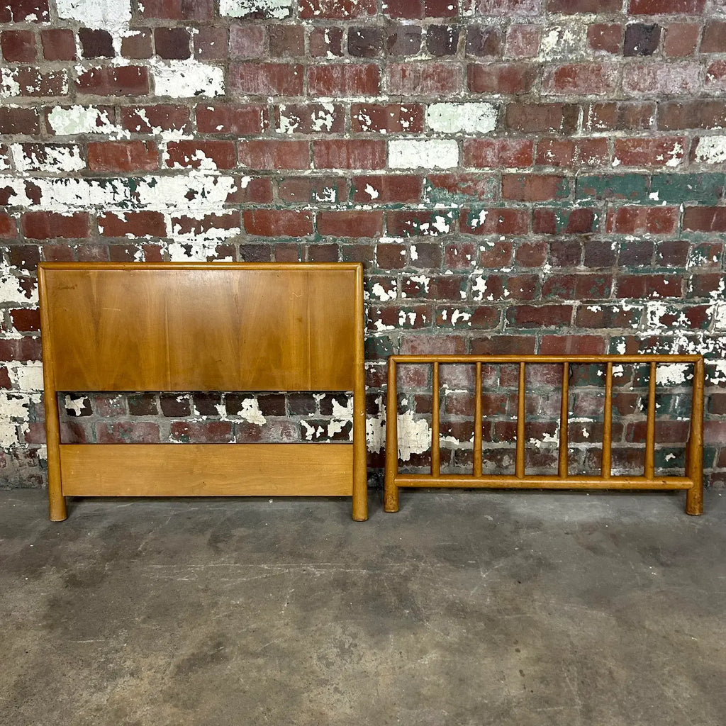Robsjohn Gibbings Twin Headboard and Footrest for Widdicomb.